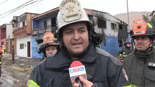 FIRE DESTROYS A HOME AT 21 DE MAYO AND TOMÁS BONILLA