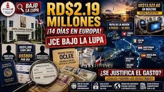 RD$2.19 millones en 14 días: nueva misión de la JCE bajo la lupa