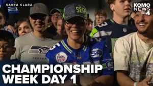 Seattle and New England players react to Day 1 of Championship Week in the Bay Area