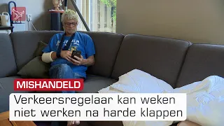 Mishandelde verkeersregelaar Ton weken uitgeschakeld | Omroep Flevoland
