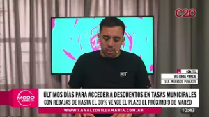 MODO DIRECTO - VICTORIA PONCIO - ÚLTIMOS DÍAS PARA ACCEDER A DESCUENTOS EN TASAS MUNICIPALES