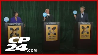 Toronto mayoral candidates answer policy questions with ‘yes/no’ paddle speed round
