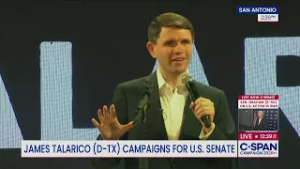James Talarico Campaigns for U.S. Senate in San Antonio, TX