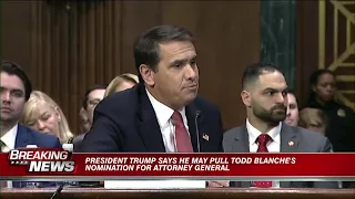 Trump says he may pull Blanche’s attorney general nomination