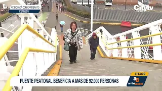 Habilitan nuevo puente peatonal de El Edén sobre la avenida Boyacá | CityTv
