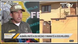 Aprehenden a un sujeto por intento de robo que derivó en el asesinato de un joven en Cochabamba