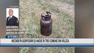 HOUSEHOLD AND OUTBUILDING FIRES IN THREE VÂLCEA COMMUNES