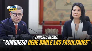 Ernesto Blume sobre pedido de facultades de Gobierno Fujimori: "Hay una actitud intransigente de JP"