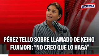 🔴🔵Marisol Pérez Tello sobre trabajar con Keiko Fujimori:“Yo en el espacio de contener la democracia”