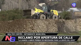 Mallín El Abrazo: Cortés defended the opening of the street in Barda del Ñireco
