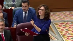 Ayuso defends Milei in the Assembly and attacks the left: "I will not be intimidated"