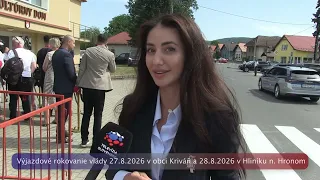 Výjazdové rokovanie vlády 27. a 28. 8. 2026 - Veronika Murkova