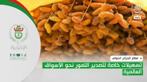 مطار الجزائر الدولي | تسهيلات خاصة لتصدير التمور نحو الأسواق العالمية