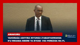 Yahoraga ashyira inyungu z'Abanyarwanda n'u Rwanda mbere ya byose- Visi Perezida wa PL