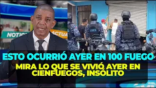 Santiago Oeste went up in flames yesterday, even the police got involved