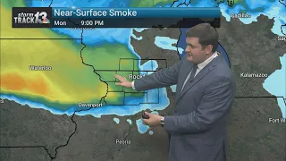 Heat and storms Monday evening, calmer and cooler this week