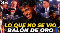 LO QUE NO SE VIO del BALÓN DE ORO: las CARAS de LAMINE, FIGO 'CASI ATROPELLADO'...
