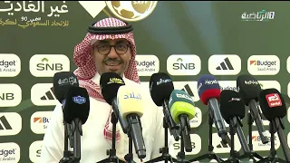 #في_90 | بدر الرزيزاء - رئيس الاتحاد السعودي لكرة القدم: لا يوجد أسرار، وليس هناك وعود في هذا الوقت
