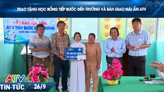 AWARDING "STEPS TO SCHOOL" SCHOLARSHIPS AND HANDING OVER ATV HOMES