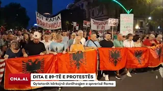 DITA E 89 TË E PROTESTËS/Qytetarët kërkojnë dorëheqjen e qeverisë Rama