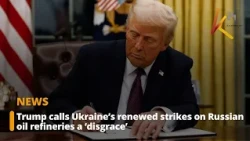 Trump calls Ukraine’s renewed strikes on Russian oil refineries a ‘disgrace’
