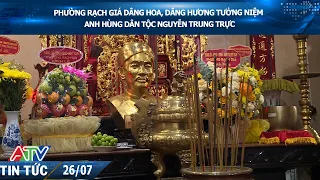 PHƯỜNG RẠCH GIÁ DÂNG HOA, DÂNG HƯƠNG TƯỞNG NIỆM ANH HÙNG DÂN TỘC NGUYỄN TRUNG TRỰC