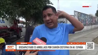 Trujillo: Man with disability struck and killed by tanker truck on Avenida España