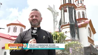 Chipre Church in Manizales shows earthquake damage