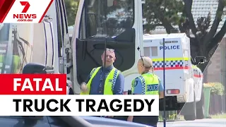 Man charged over fatal rubbish truck tragedy | 7NEWS