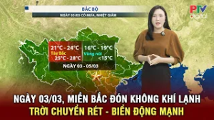 Dự báo thời tiết 03-05/03 | Bắc Bộ và Bắc Trung Bộ đón không khí lạnh tăng cường, trời chuyển rét