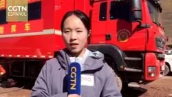 CGTN Spanish reporter reaches one of the areas most affected by the earthquake