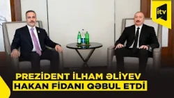 Prezident İlham Əliyev Türkiyənin xarici işlər nazirini qəbul etdi