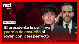 Abelardo De La Espriella announces DREAM AWARD for Matías Luengas for his perfect Icfes score