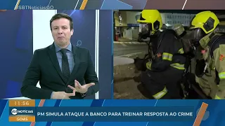 Military Police simulate bank robbery to train crime response