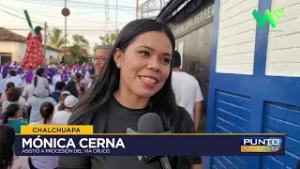 Chalchuapa - Meditan el camino del Calvario en el Vía Crucis