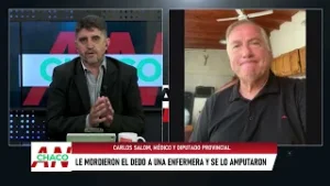 MORDIÓ A UNA ENFERMERA Y LE AMPUTÓ UN DEDO EN PINEDO - CARLOS SALOM, Médico y Diputado