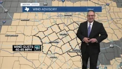 Cold front hits tonight, Wind Advisory for Central Texas