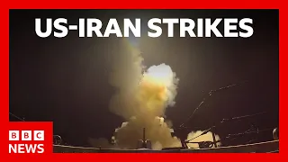 US hits 'dozens' of Iranian sites in strikes, as Iran targets US bases in region | BBC News
