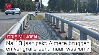 Aanpak vangrails en brugleuningen kost Almere 3 miljoen euro