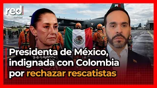 EARTHQUAKE IN COLOMBIA: Claudia Sheinbaum CANNOT BELIEVE what Abelardo De la Espriella's governme...