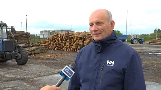 How firewood and peat briquettes are being stocked in Pinsk and the surrounding district