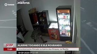 Alarm goes off and thief keeps stealing in Recife neighborhood | #NovaGeral