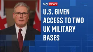 U.S. given permission to use two British bases to attack Iranian missile sites