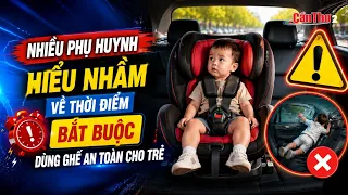 Many parents misunderstand when child safety seats become mandatory | Can Tho