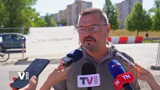 70 tun prověřilo provizorní most na kpt. Bartoše v Pardubicích