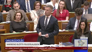 Magyar Péter viszonválasza az Országgyűlésben - HírTV