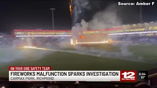 Fireworks malfunction sparks investigation