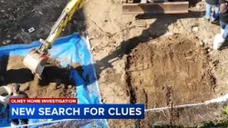 Crews begin using excavators to search for evidence at Onley home linked to missing women