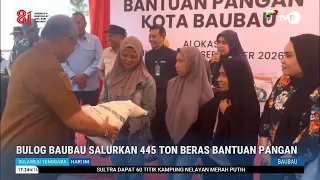 BULOG BAUBAU DISTRIBUTES 445 TONS OF RICE FOOD AID