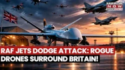 RAF JETS DODGE ATTACK: Mystery Foreign Drones Probe UK Airspace In Deadly Close Shave!